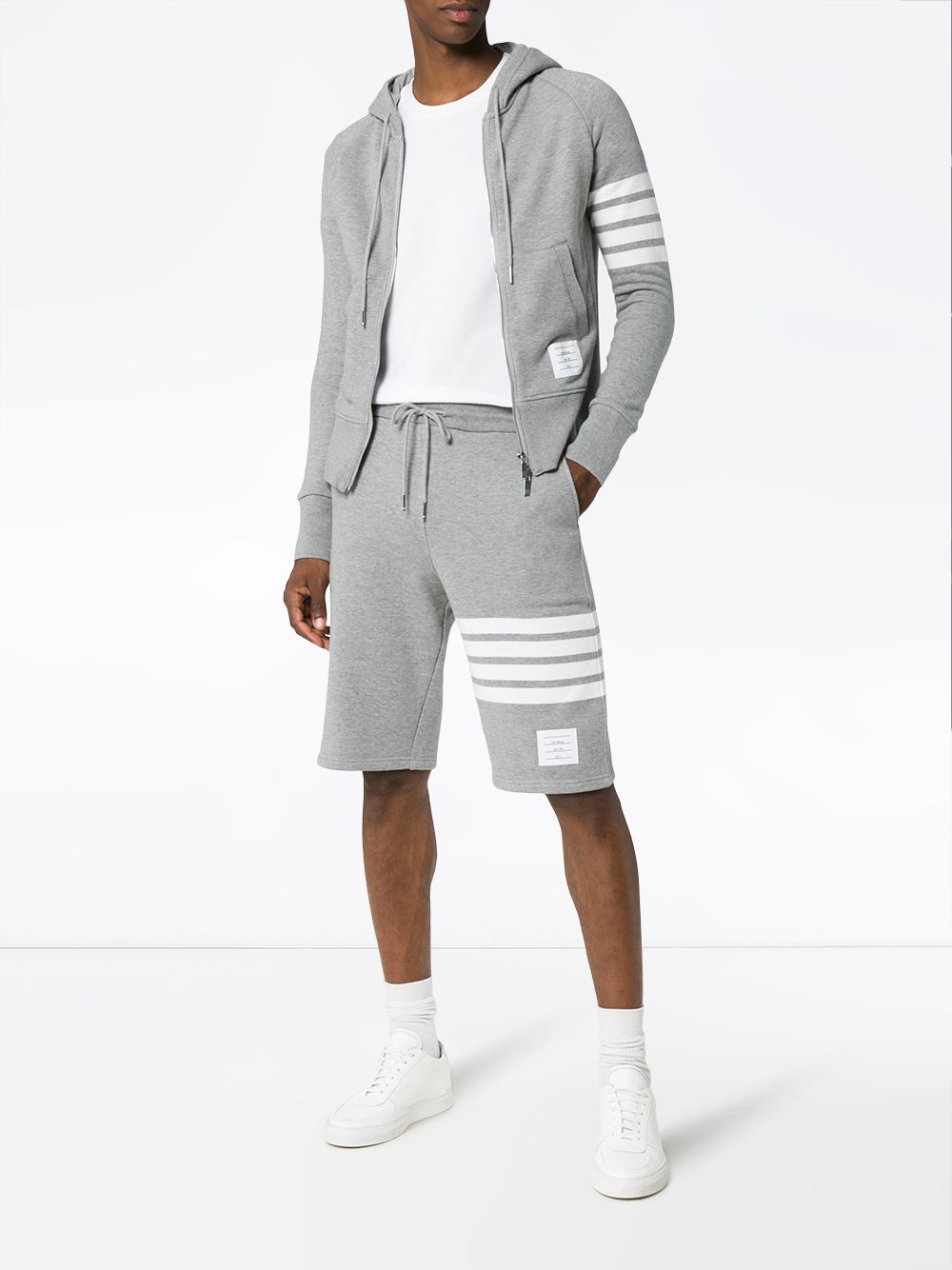 Thom Browne Shorts In Light Grey