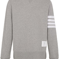 Thom Browne Light Grey Cotton Jersey Sweatshirt