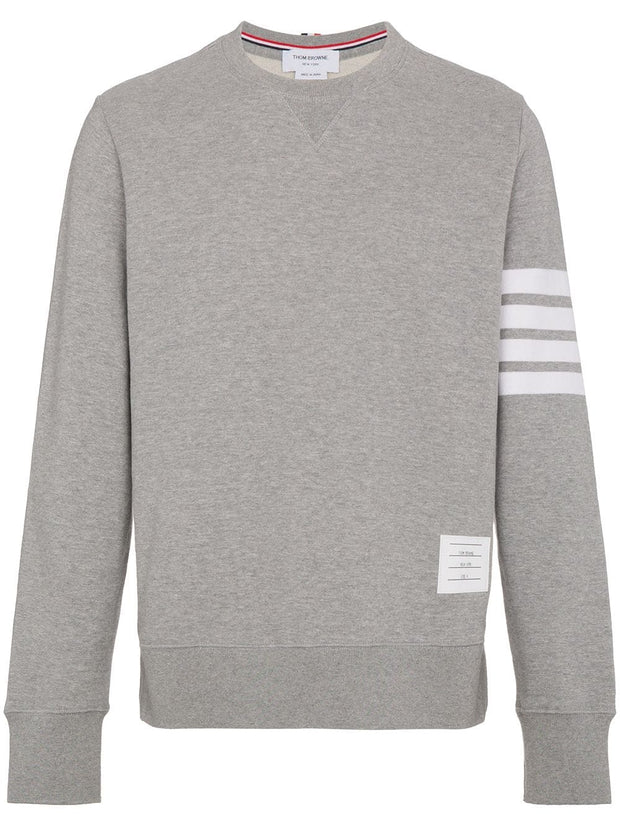 Thom Browne Light Grey Cotton Jersey Sweatshirt