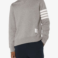 Thom Browne Light Grey Cotton Jersey Sweatshirt