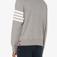 Thom Browne Light Grey Cotton Jersey Sweatshirt