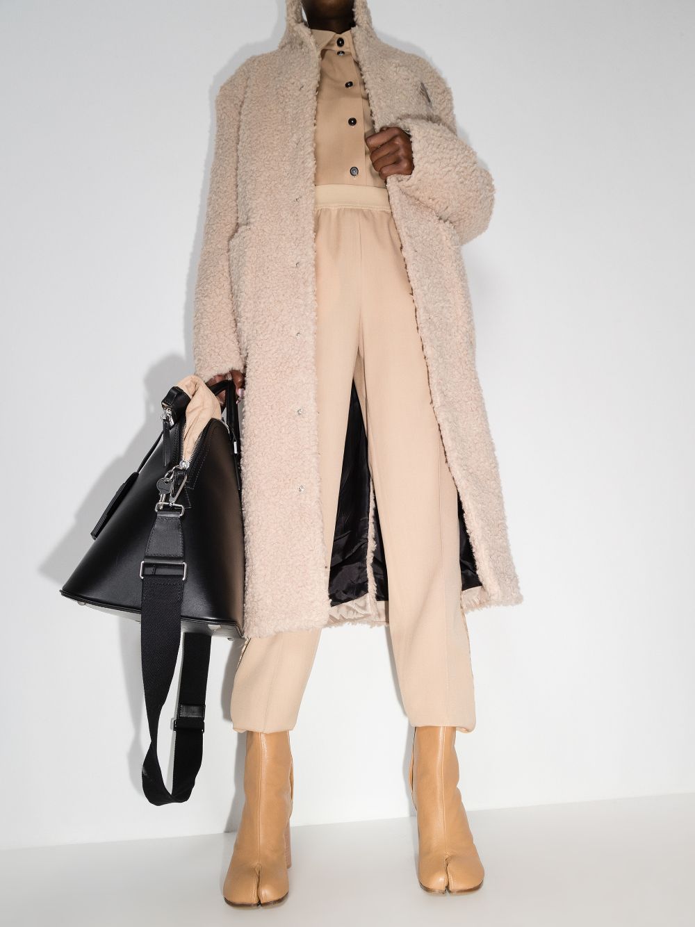 Maison Margiela Tabi Ankle Boots Leather In Brown