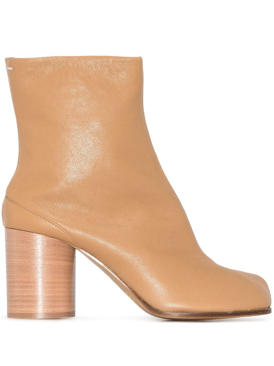 Maison Margiela Tabi Ankle Boots Leather In Brown