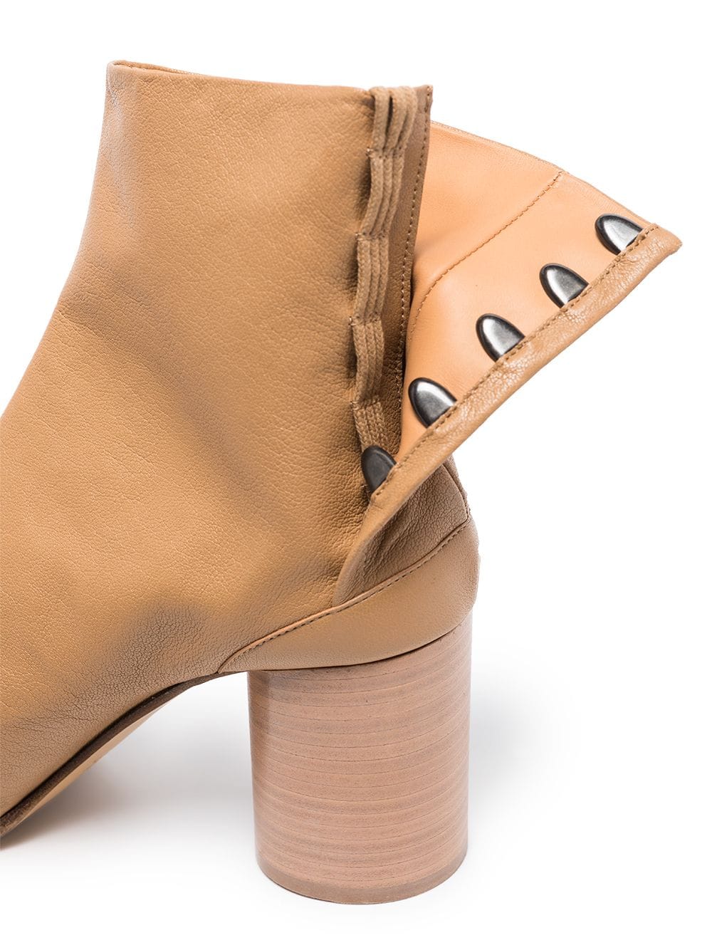 Maison Margiela Tabi Ankle Boots Leather In Brown