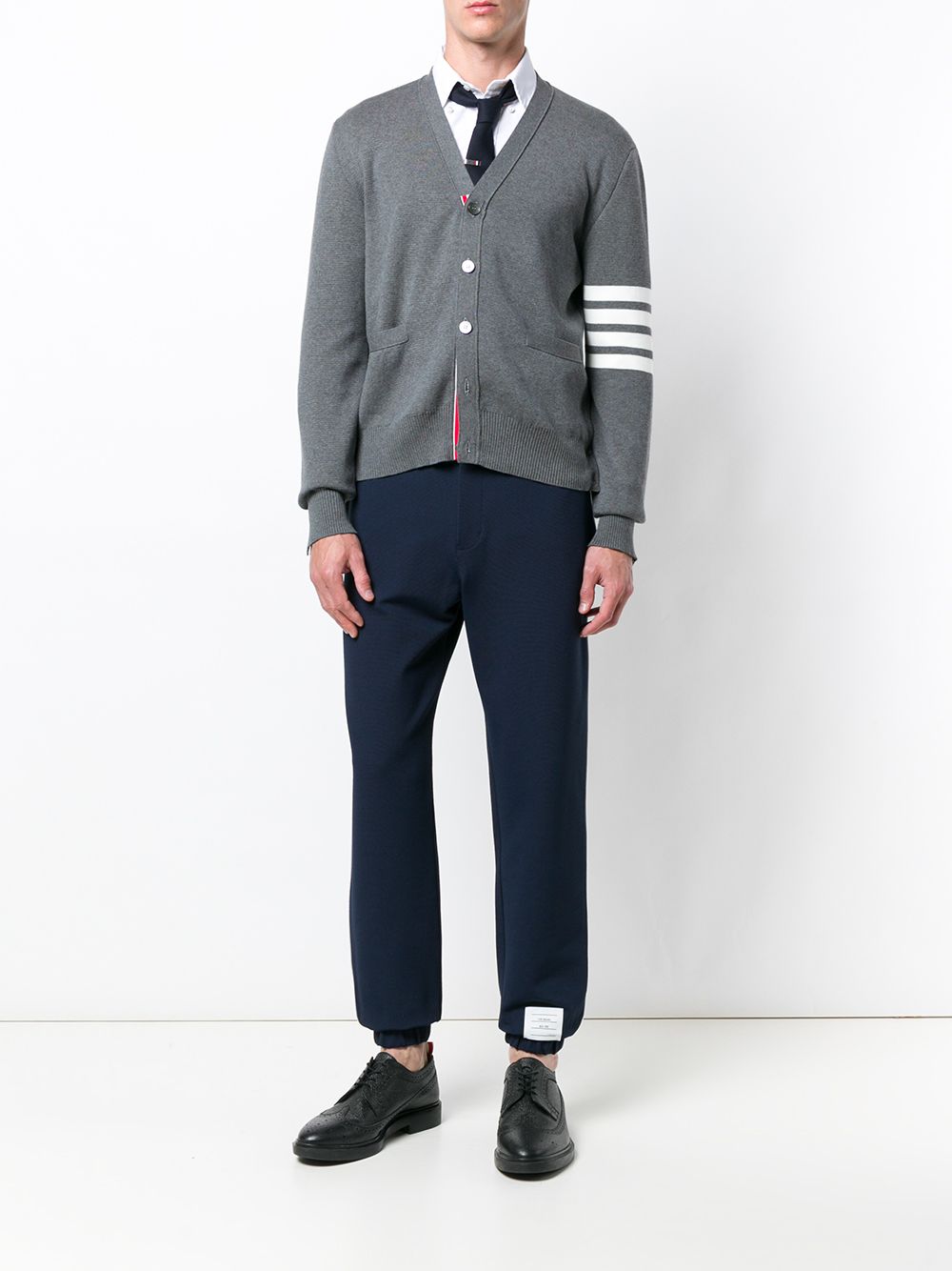 Thom Browne Grey Cotton Cardigan