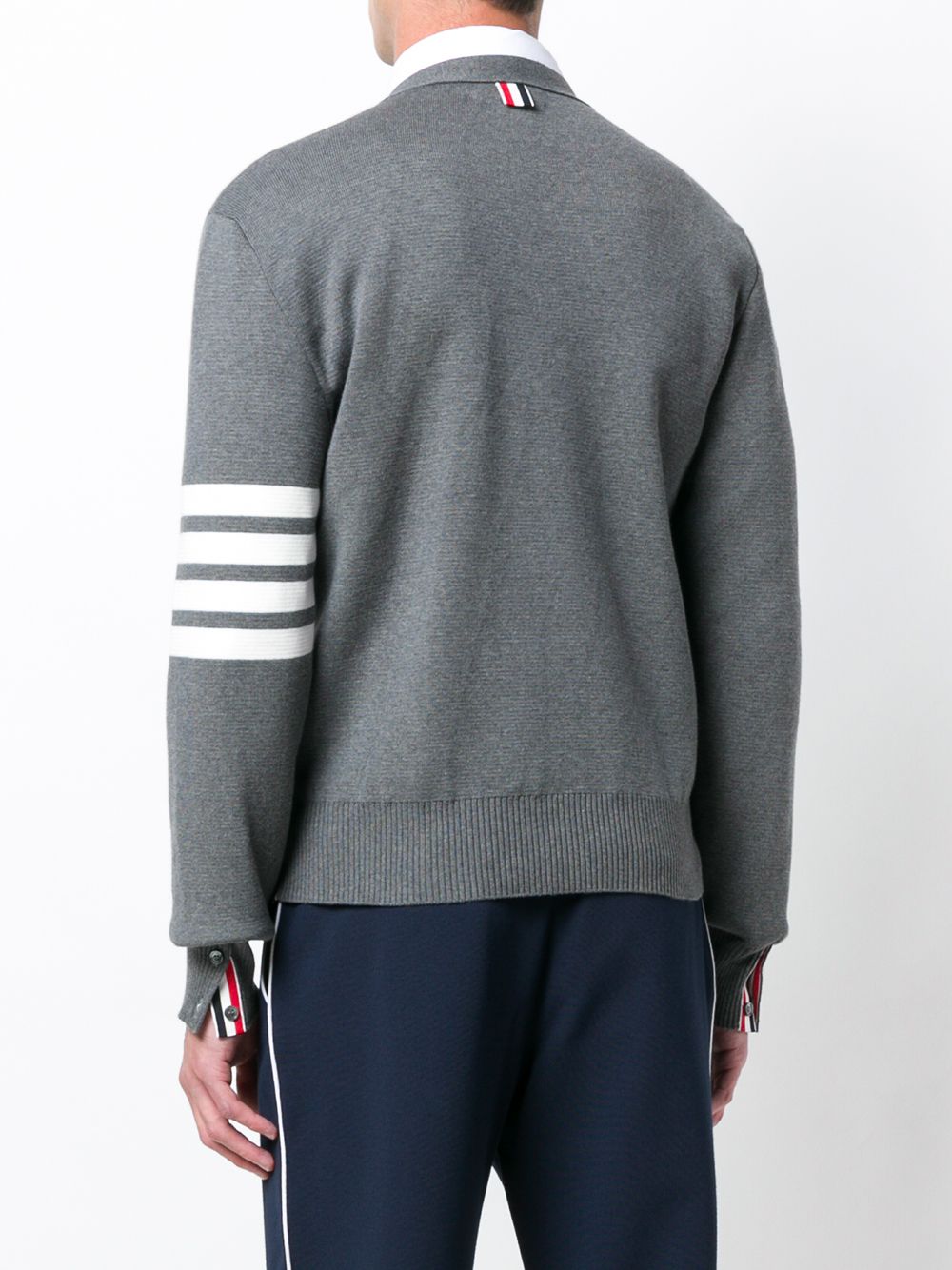 Thom Browne Grey Cotton Cardigan