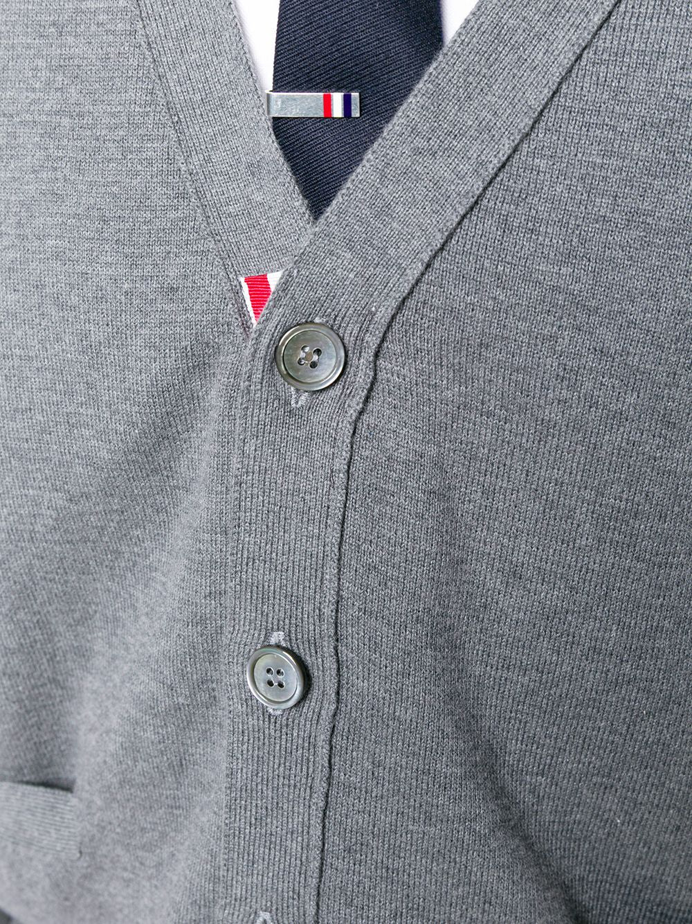 Thom Browne Grey Cotton Cardigan