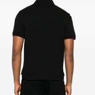 Saint Laurent Piqué Polo Shirt In Black