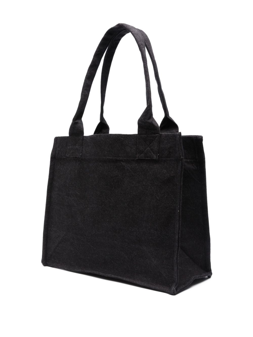 GANNI Recycled Cotton Tote Bag In Black