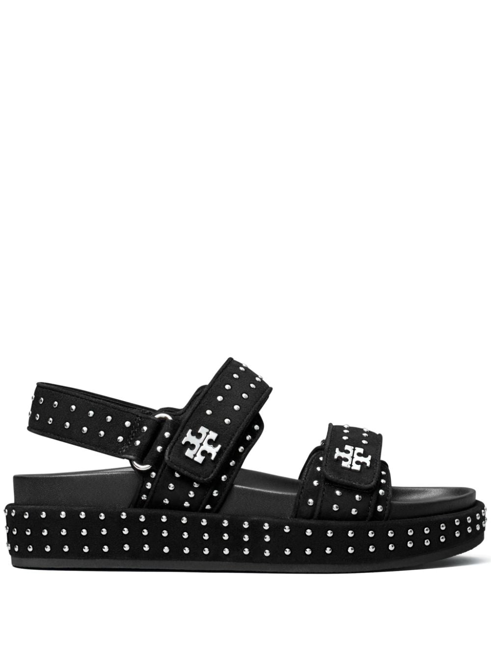 Tory Burch Kira Studded Sporty Sandals Black