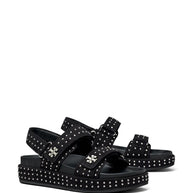 Tory Burch Kira Studded Sporty Sandals Black