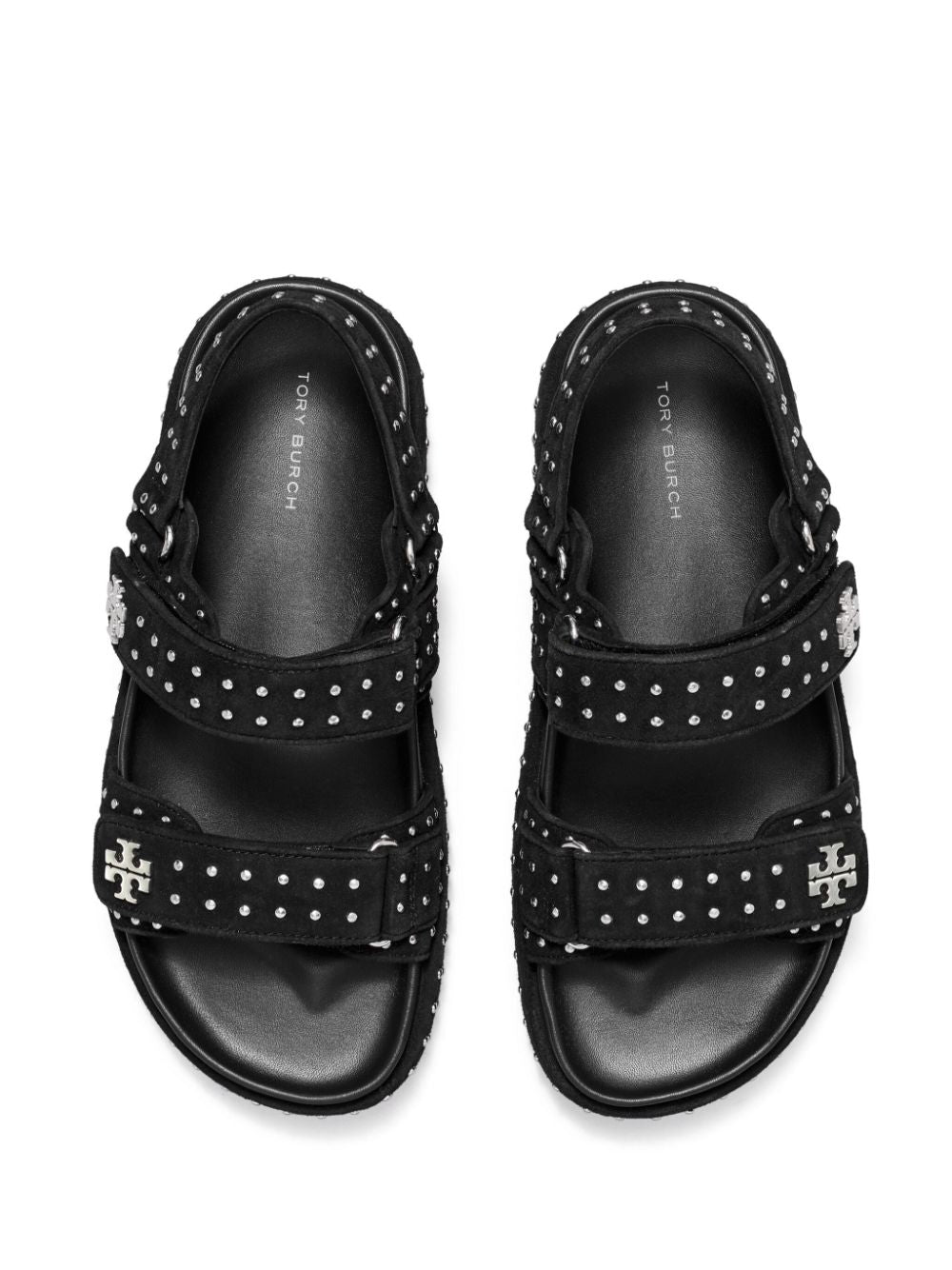 Tory Burch Kira Studded Sporty Sandals Black