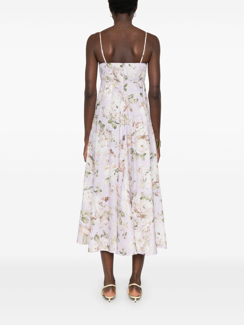 Zimmermann Acacia Midi Dress Lilac