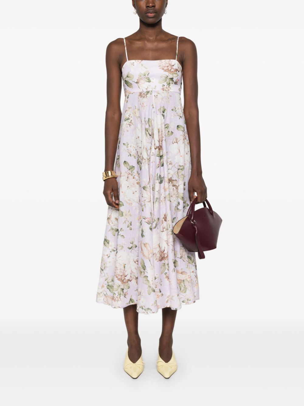 Zimmermann Acacia Midi Dress Lilac