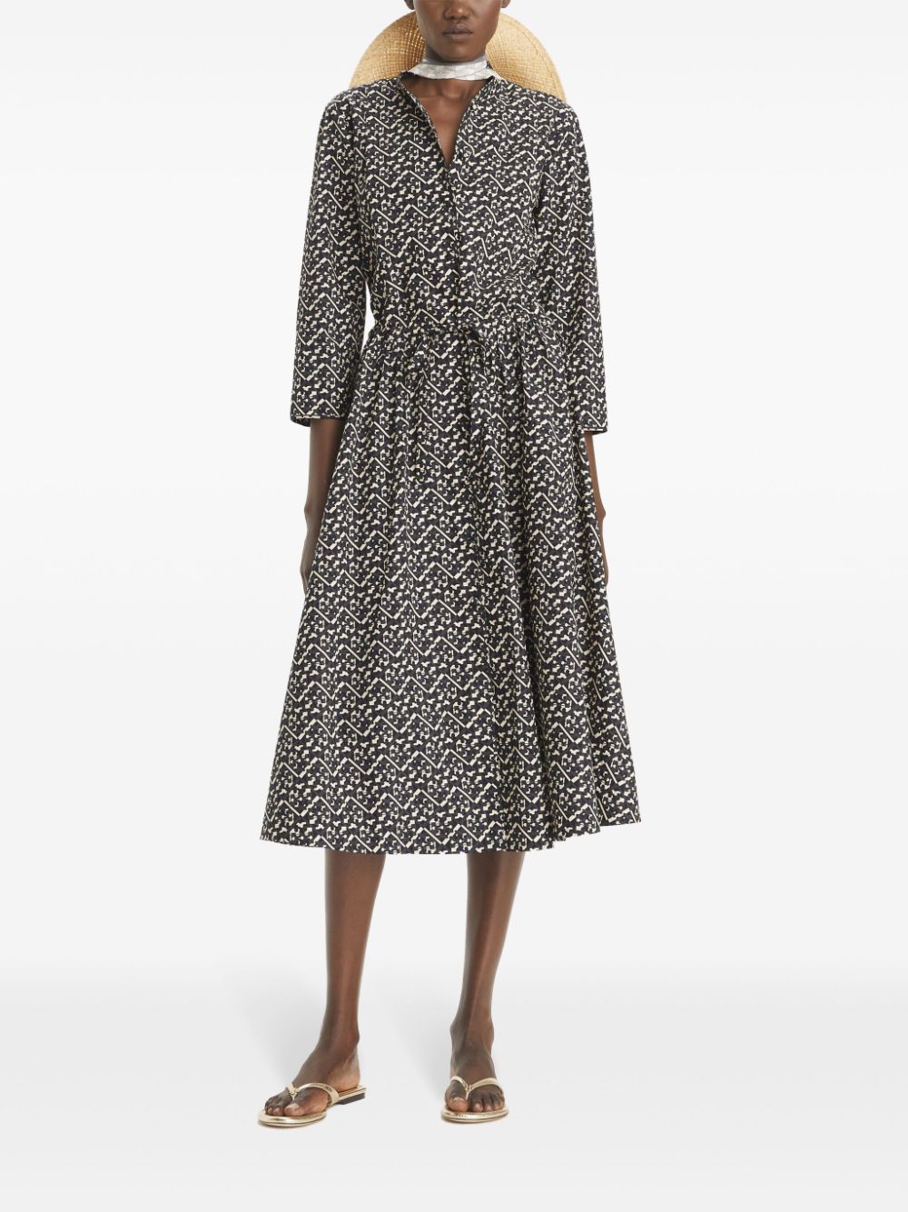 Tory Burch Printed Poplin Shirtdress