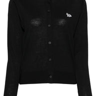 Maison Kitsuné Maison Kitsune Mid-length Knitted Cardigan