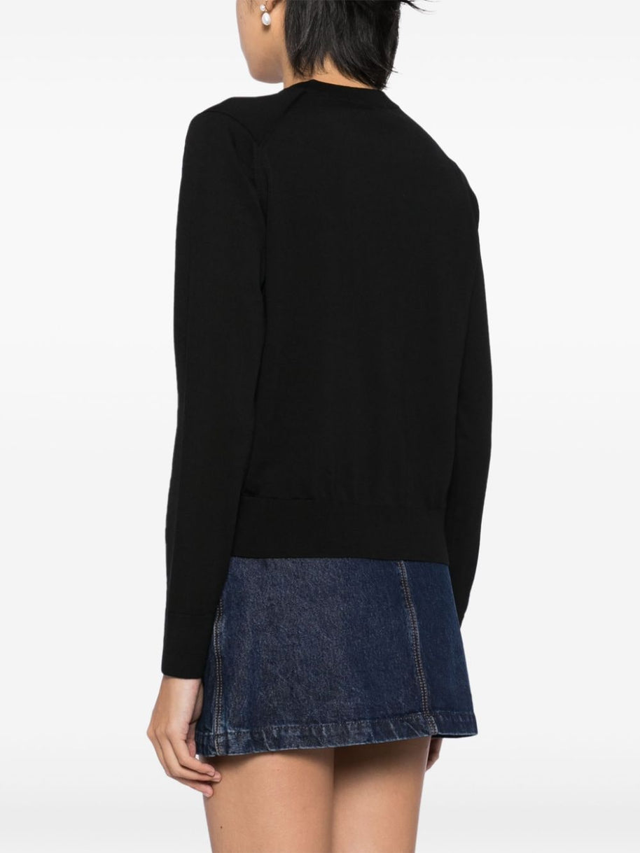 Maison Kitsuné Maison Kitsune Mid-length Knitted Cardigan