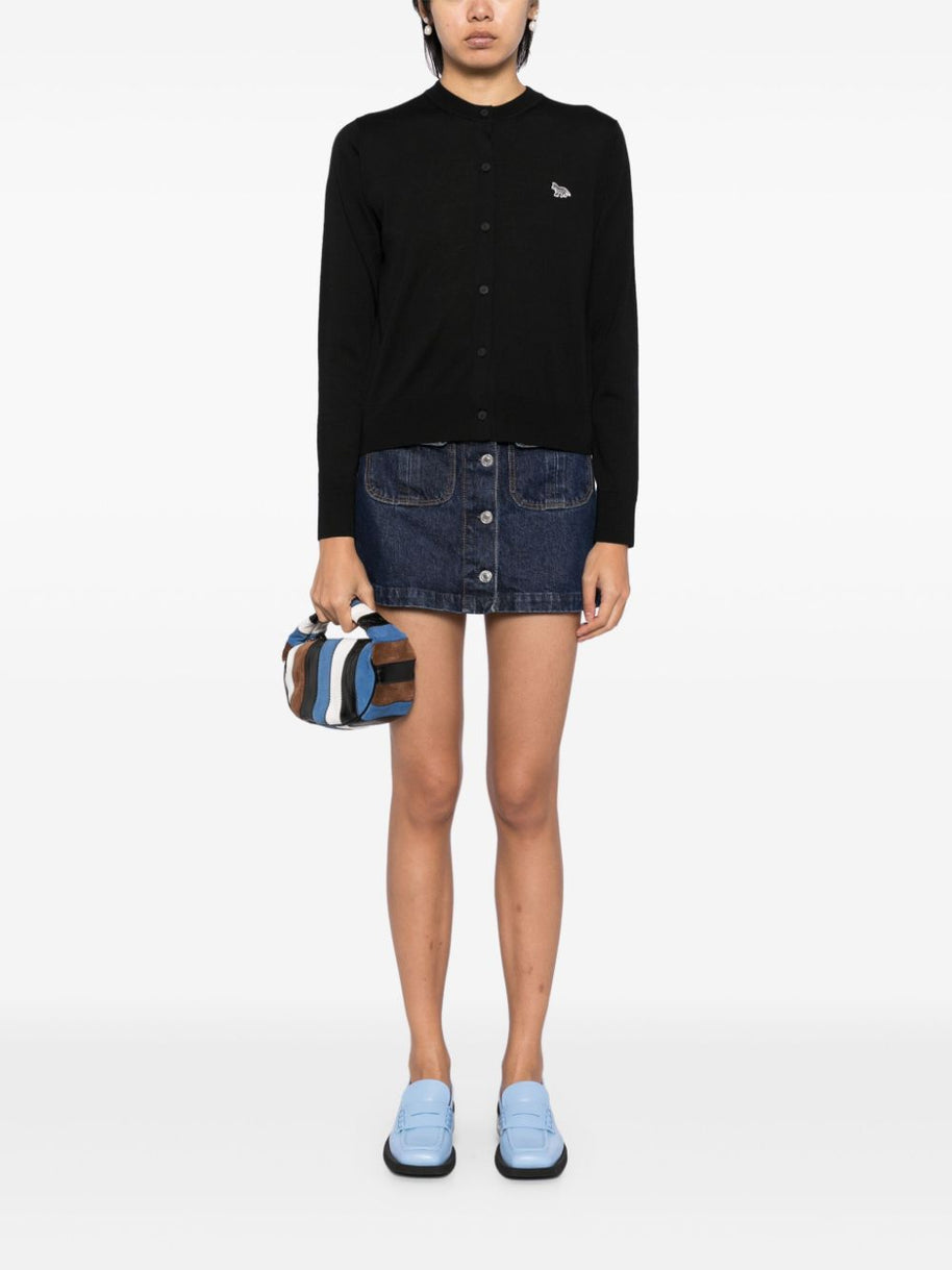 Maison Kitsuné Maison Kitsune Mid-length Knitted Cardigan