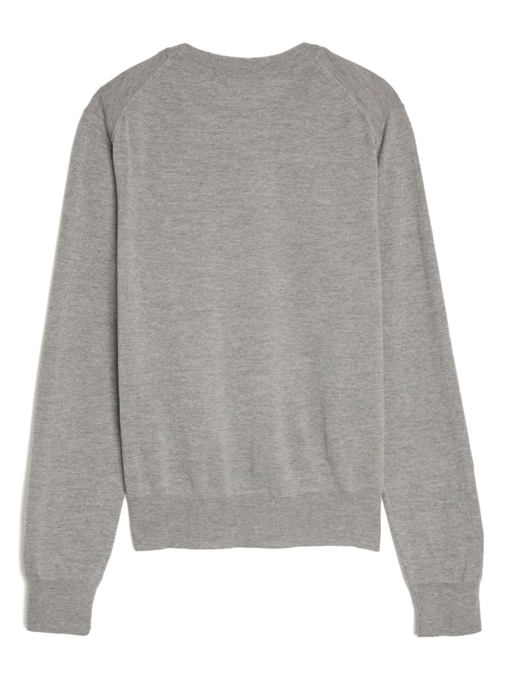 MAISON KITSUNE' Wool Baby Fox Patch Sweater Grey