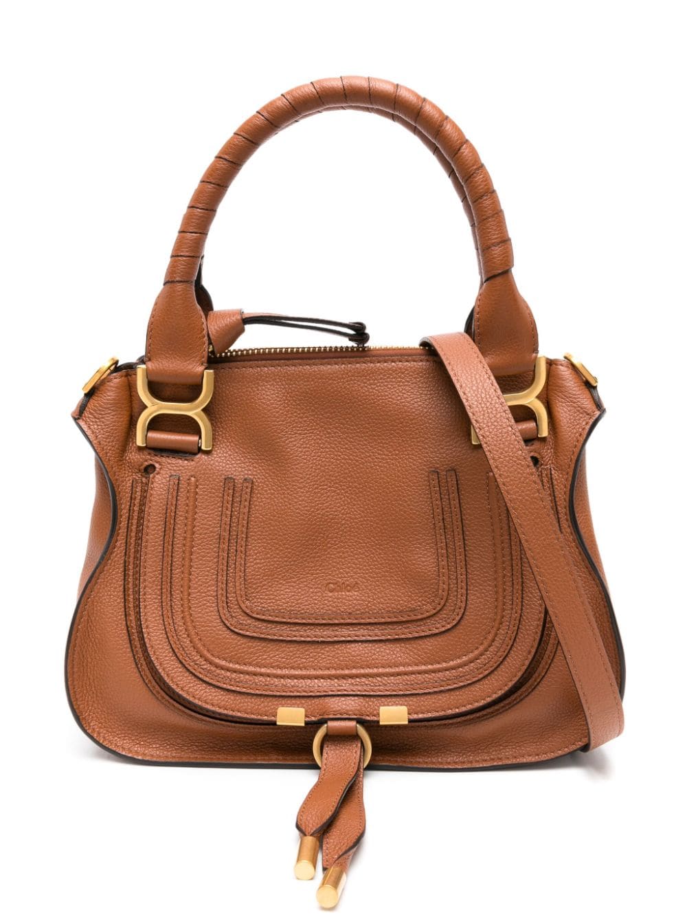 Chloè Small Marcie Handbag In Brown