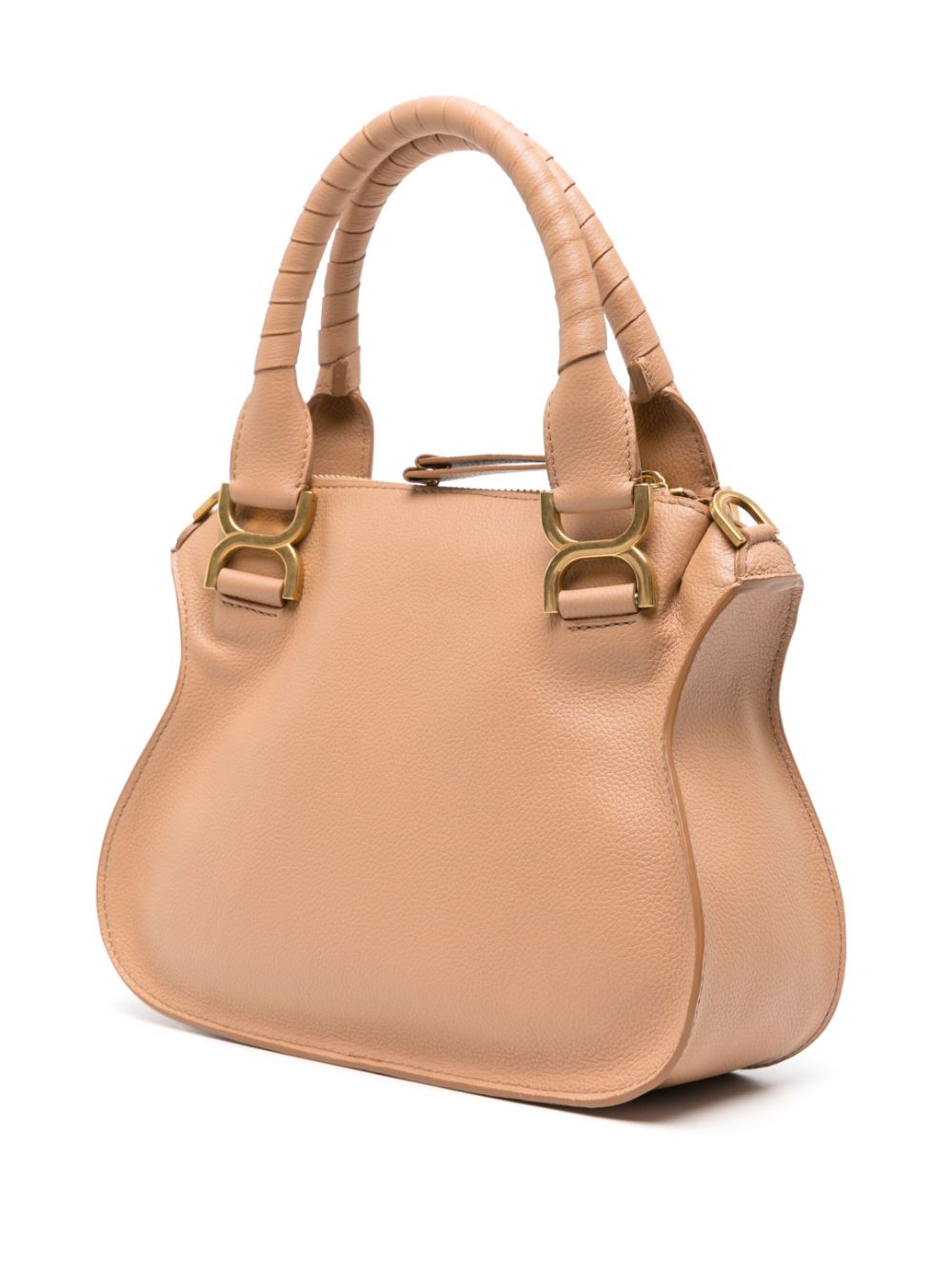 Chloè Small Marcie Handbag In Beige