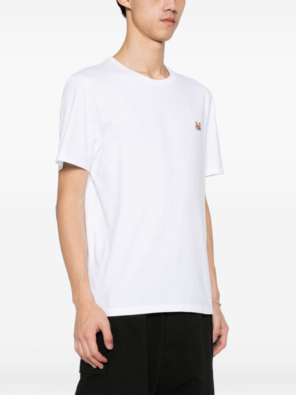 MAISON KITSUNE' Fox Head T-shirt In White