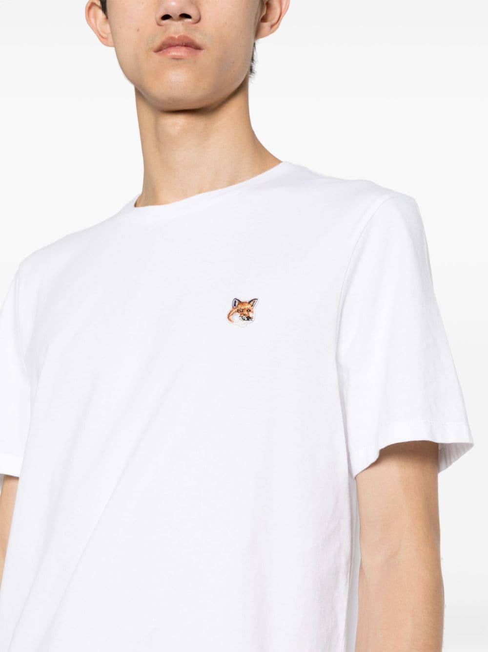 MAISON KITSUNE' Fox Head T-shirt In White