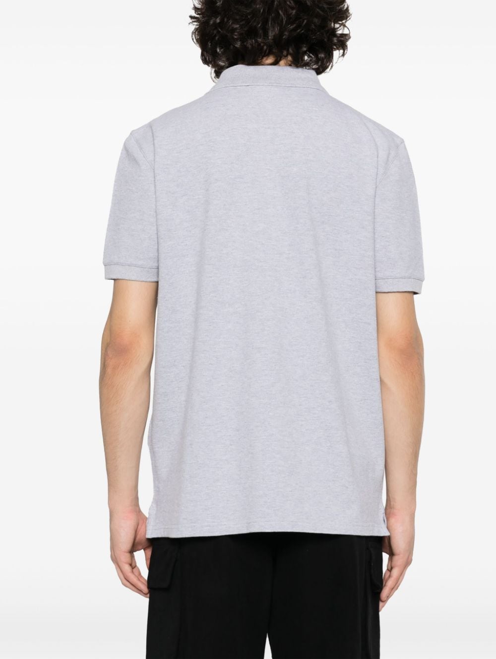 MAISON KITSUNE' Fox Head Polo Shirt In Grey