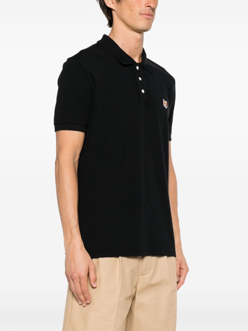 MAISON KITSUNE' Polo Shirt In Black