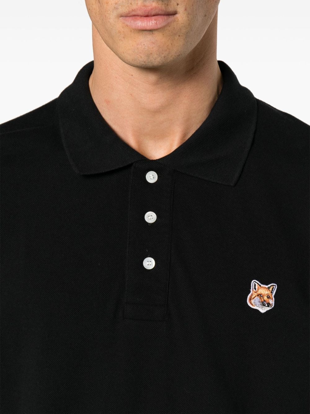 MAISON KITSUNE' Polo Shirt In Black