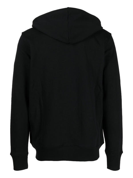 PS By Paul Smith Zip Front Hoodie In Black