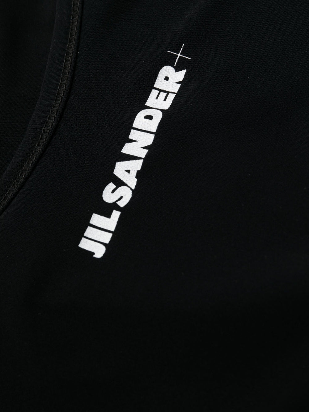 JIL SANDER PLUS Logo One-piece Swimsuit Black