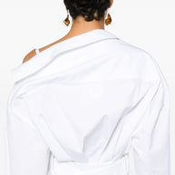 JACQUEMUS Mini Shirt Dress In White
