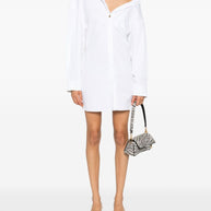 JACQUEMUS Mini Shirt Dress In White