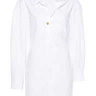 JACQUEMUS Mini Shirt Dress In White