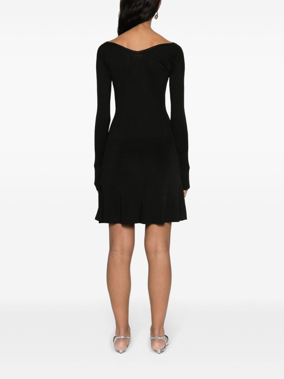 JACQUEMUS La Mini Robe Pralu Dress In Black
