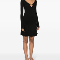 JACQUEMUS La Mini Robe Pralu Dress In Black