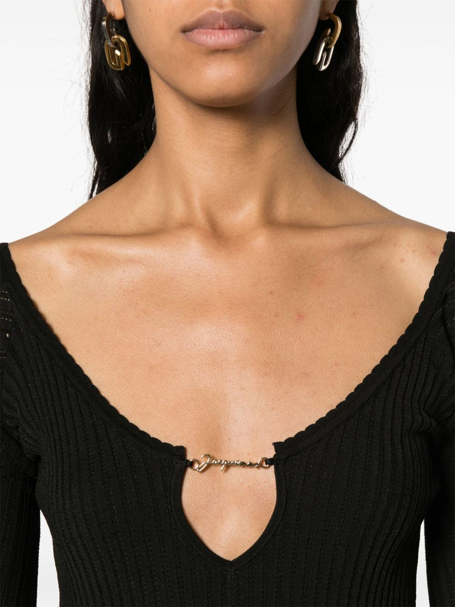 JACQUEMUS La Mini Robe Pralu Dress In Black