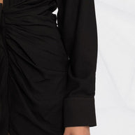 JACQUEMUS Bahia Draped Mini Dress In Black