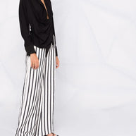 JACQUEMUS Bahia Tied Sash Shirt In Black