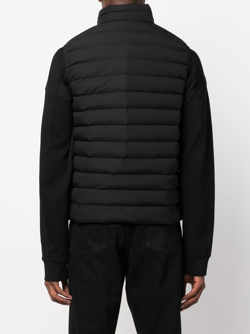 Emporio Armani Quilted Vest In Black