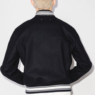 Golden Goose Wool Blend Bomber Jacket In Blue