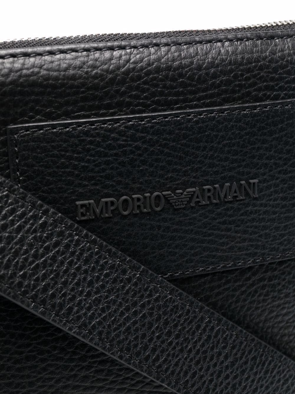 Emporio Armani Faux Leather Messenger Bag