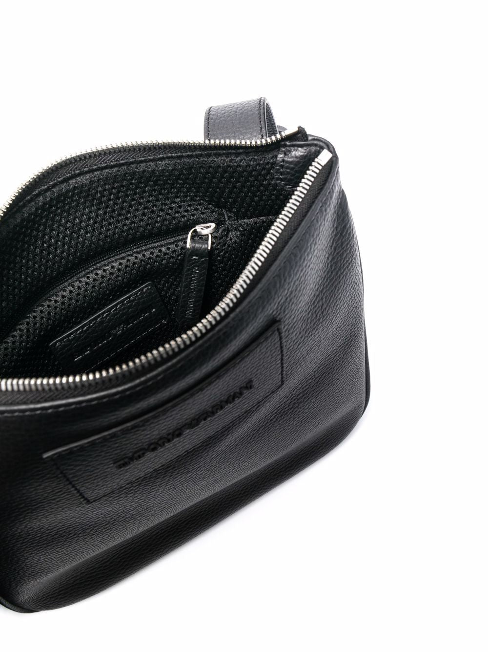 Emporio Armani Faux Leather Messenger Bag