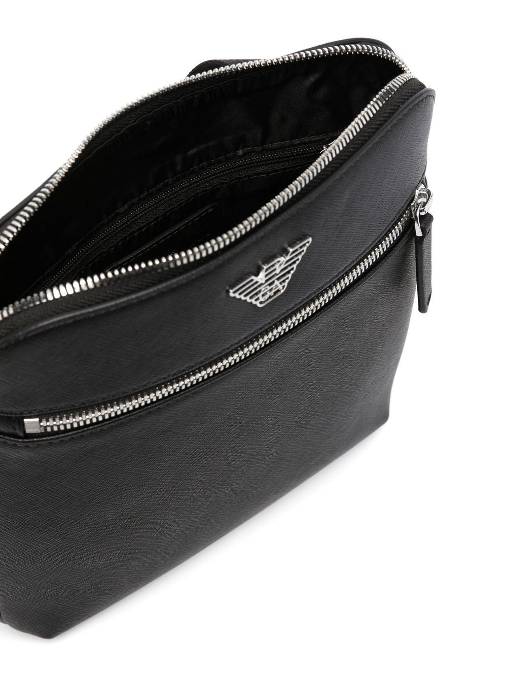 Emporio Armani Faux Leather Messenger Bag