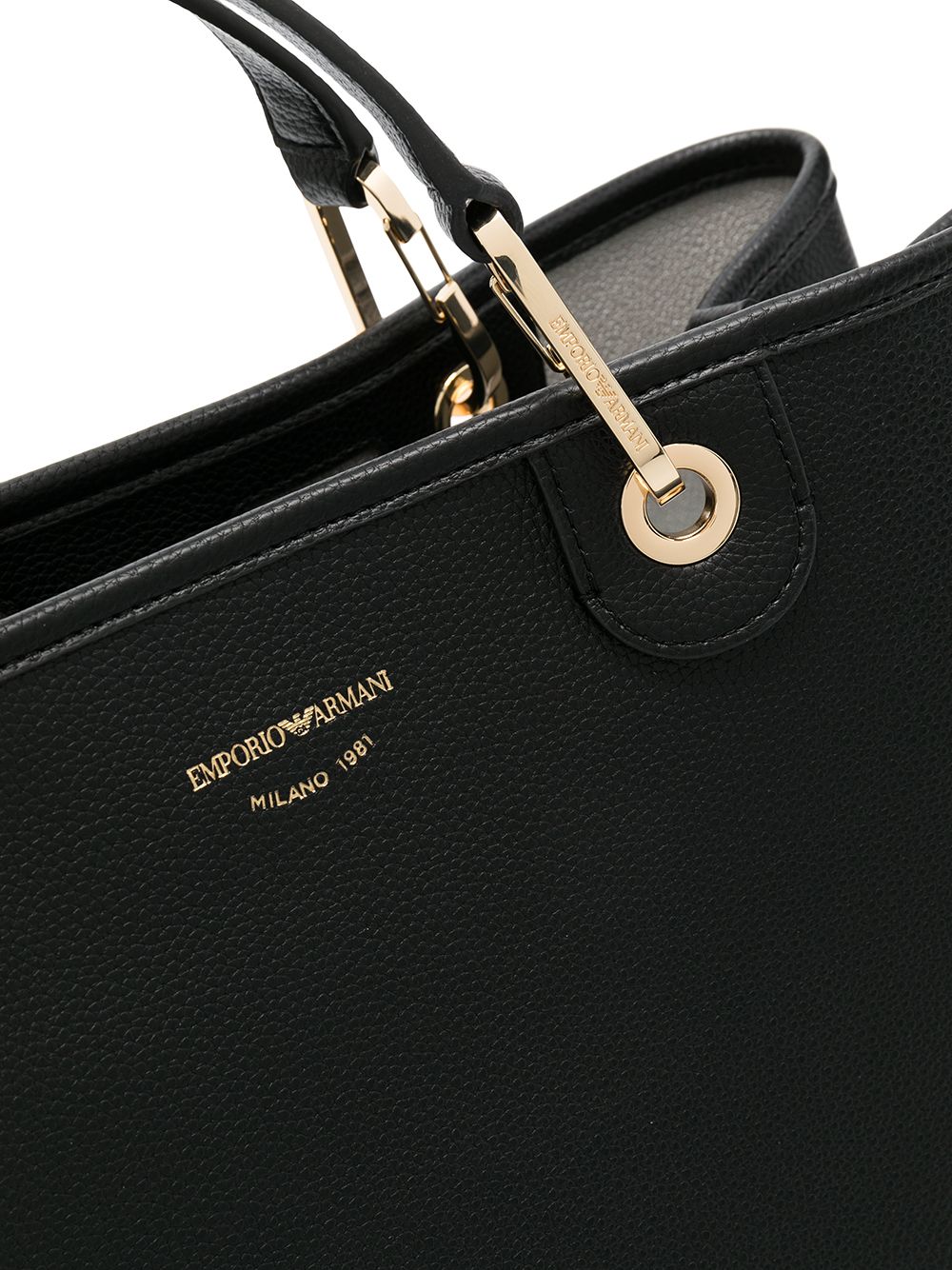 Emporio Armani Faux Leather Shopper Bag