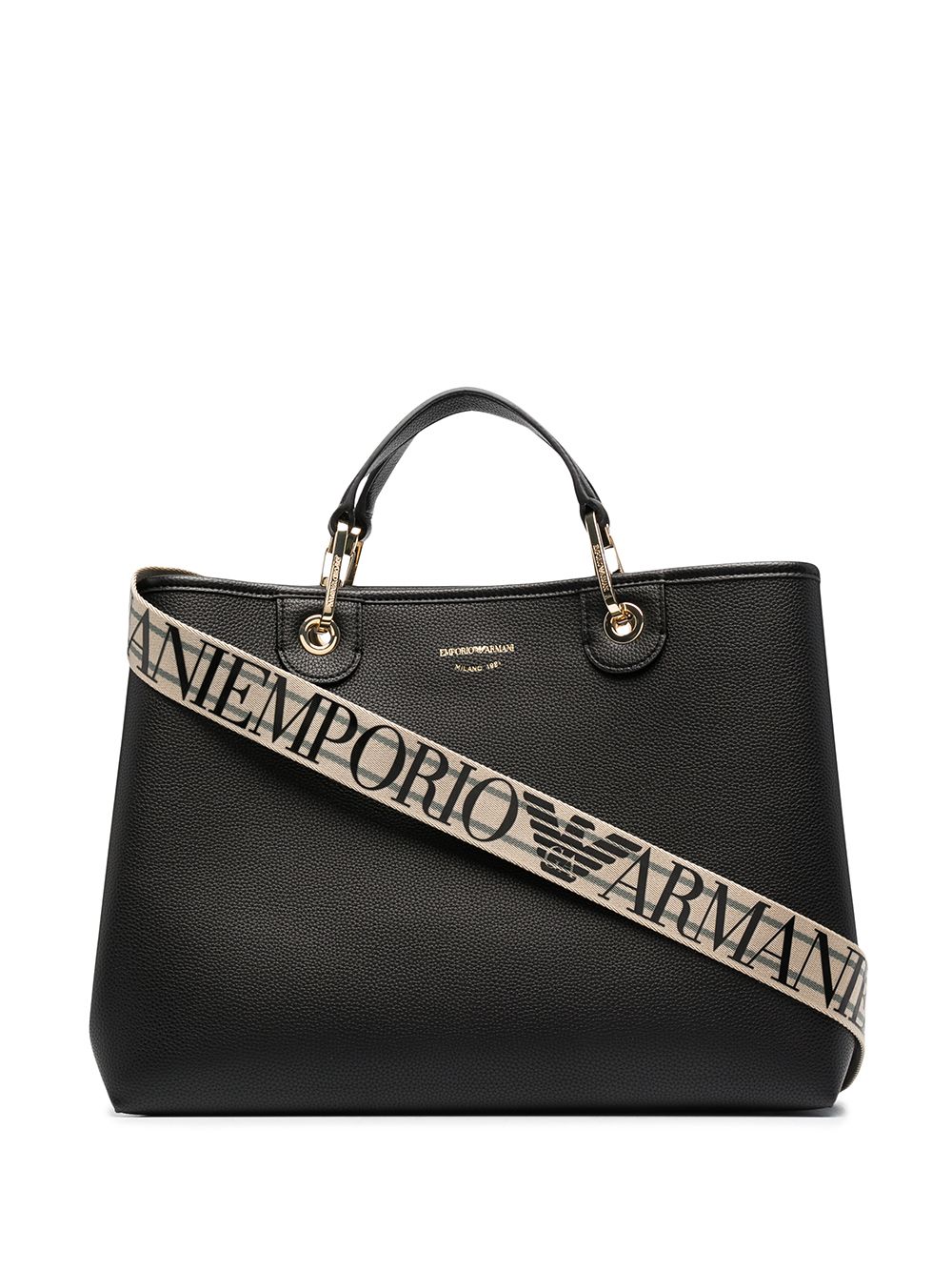 Emporio Armani Faux Leather Shopper Bag