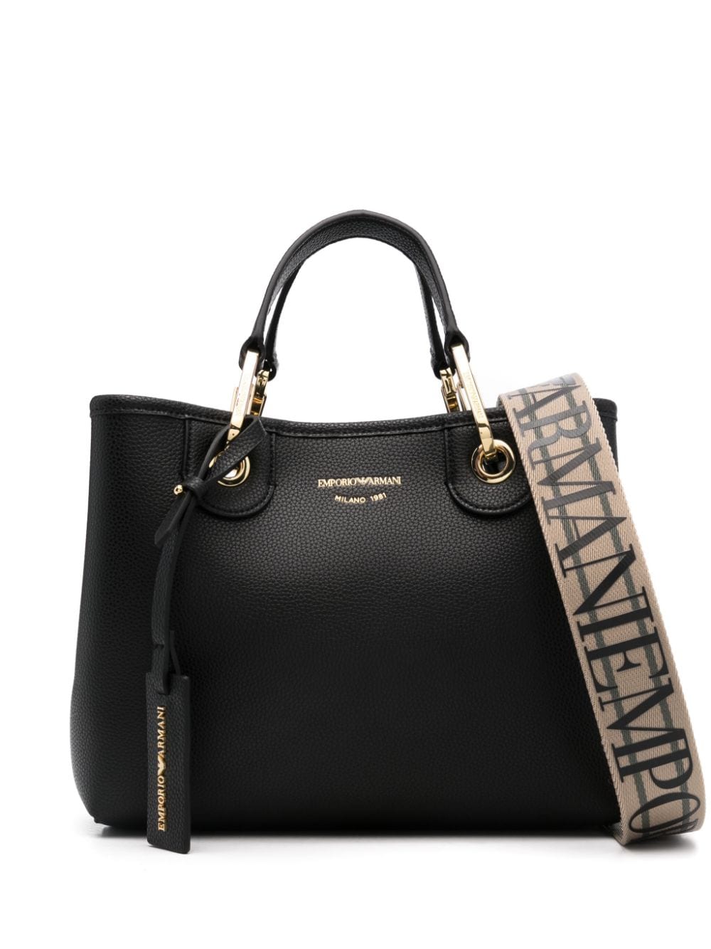 Emporio Armani Faux Leather Shopper Bag