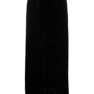 Pierre Louis Mascia Velvet Wide Leg Trousers In Brown