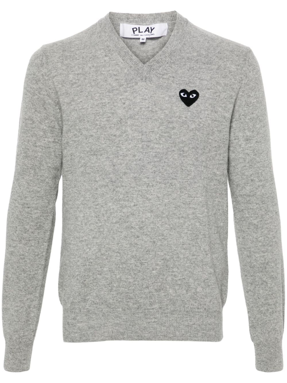 Comme Des Garcons Wool V-neck Sweater Grey